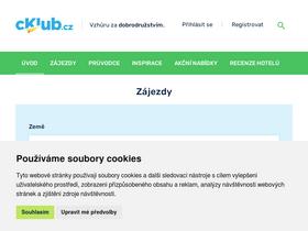 'cklub.cz' screenshot