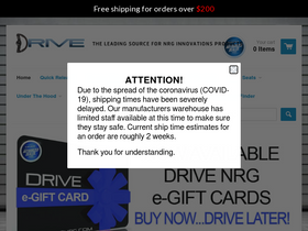 drivenrg.com homepage screenshot