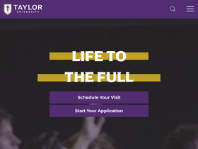 'taylor.edu' screenshot