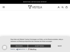 vistela.de homepage screenshot