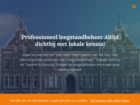 'adhocbeheer.nl' screenshot
