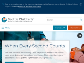 'seattlechildrens.org' screenshot