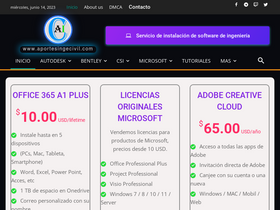 'aportesingecivil.com' screenshot