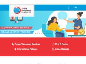 'shifa.com.pk' screenshot