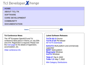 'tcl-lang.org' screenshot