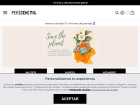 'percentil.com' screenshot