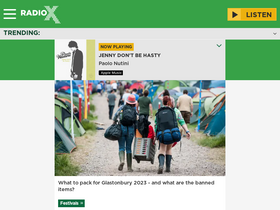 'radiox.co.uk' screenshot