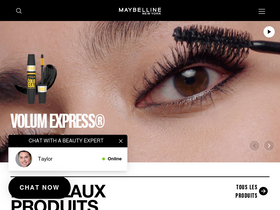 'maybelline.ca' screenshot