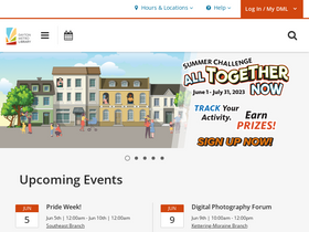 'daytonmetrolibrary.org' screenshot