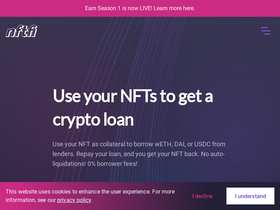 'nftfi.com' screenshot
