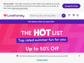 'lovehoney.co.uk' screenshot