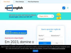 'openenglish.com.br' screenshot