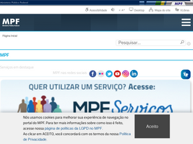 'mpf.mp.br' screenshot