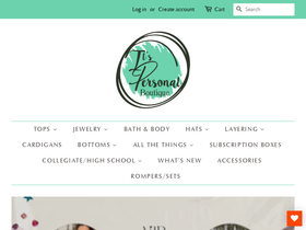 itspersonalboutique.com homepage screenshot
