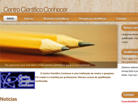 'conhecer.org.br' screenshot