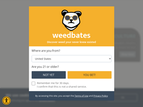 'weedbates.com' screenshot