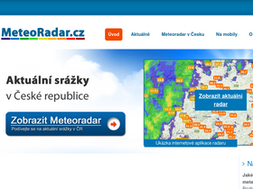 'meteoradar.cz' screenshot