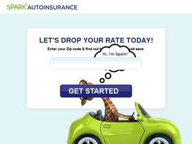 'sparkautoinsurance.com' screenshot