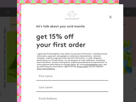 'drunkelephant.com' screenshot