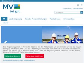 'regierung-mv.de' screenshot