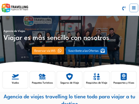 'agenciadeviajestravelling.com' screenshot