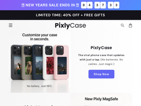 PixlyCase website screenshot