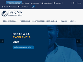 'barna.edu.do' screenshot