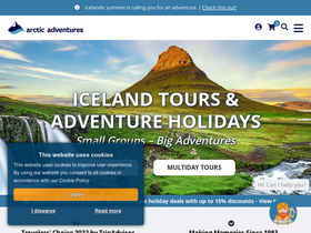 'adventures.is' screenshot