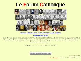 'leforumcatholique.org' screenshot