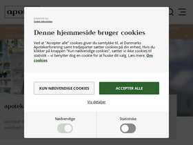 'apoteket.dk' screenshot
