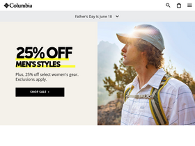 'columbiasportswear.ca' screenshot