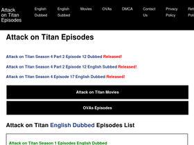 'attacktitanepisodes.com' screenshot