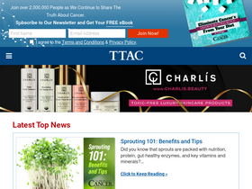 'thetruthaboutcancer.com' screenshot