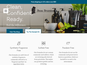 beaubrummellformen.com homepage screenshot