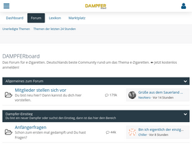 'dampfer-board.de' screenshot