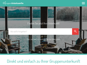 'gruppenunterkuenfte.de' screenshot