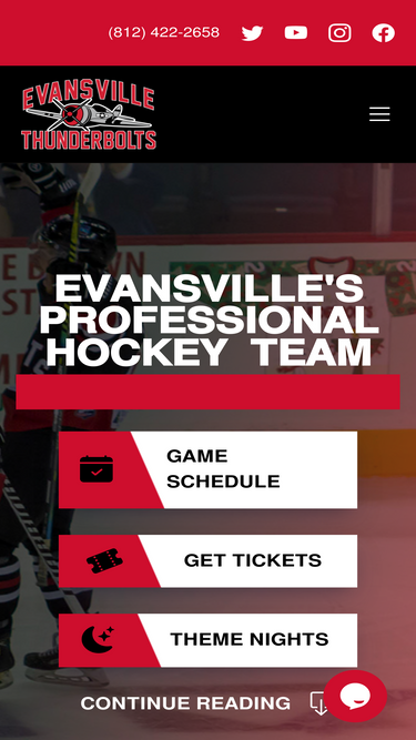evansvillethunderbolts.com