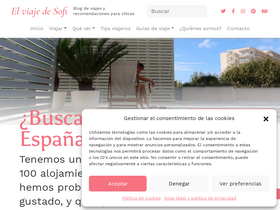 'elviajedesofi.com' screenshot