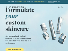 'provenskincare.com' screenshot