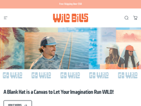 wildbillsblanks.com homepage screenshot