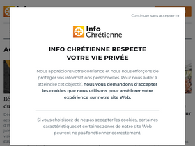 'infochretienne.com' screenshot