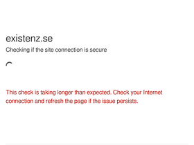 'existenz.se' screenshot