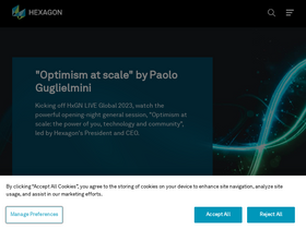 'hexagon.com' screenshot