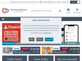 'catering-appliance.com' screenshot
