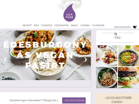 'lilafuge.hu' screenshot