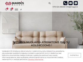 'magresbaldai.lt' screenshot