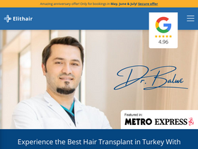 'elithair.co.uk' screenshot