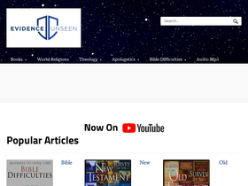 'evidenceunseen.com' screenshot