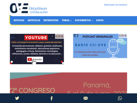 'otrasvoceseneducacion.org' screenshot