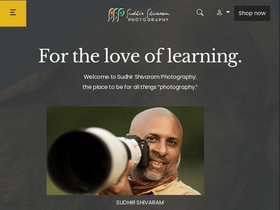 'sudhirshivaramphotography.com' screenshot